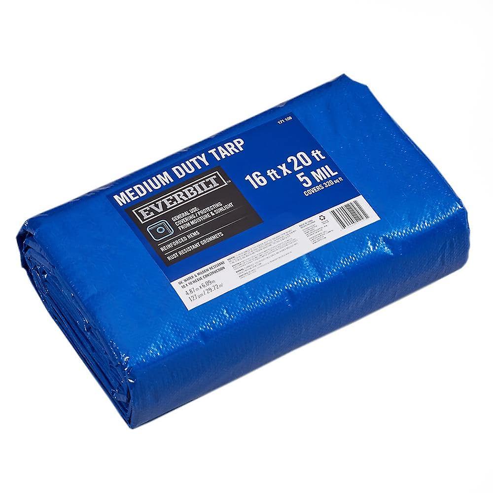 16 ft. x 20 ft. Blue Medium Duty Tarp