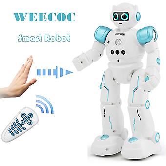 Child Robot Toys ,Gesture Sensing Smart Robot Toy for Kids Can Singing Dancing Speaking Christmas Birthday Gift (Blue)