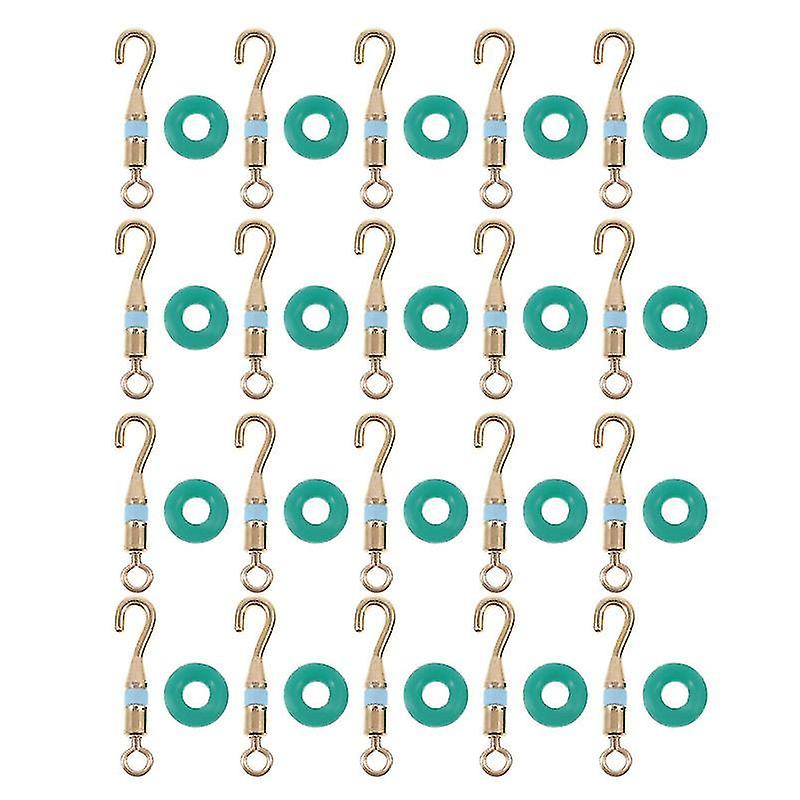 1.35X0.3x0.2cm Assorted Color Wire Terminals & Connectors 1 Set Of Fishing Rolling Swivel Tackle Fis