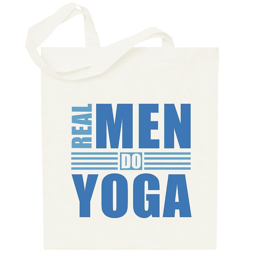 Real Men Do Yoga Totebag