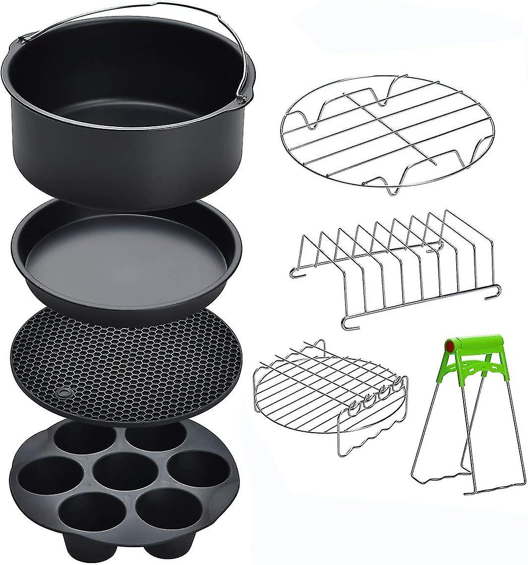 8 Inch Air Fryer Accessories For Gowise Usa Cozyna Airfryer Xl 5.3qt 5.8qt (8pcs)