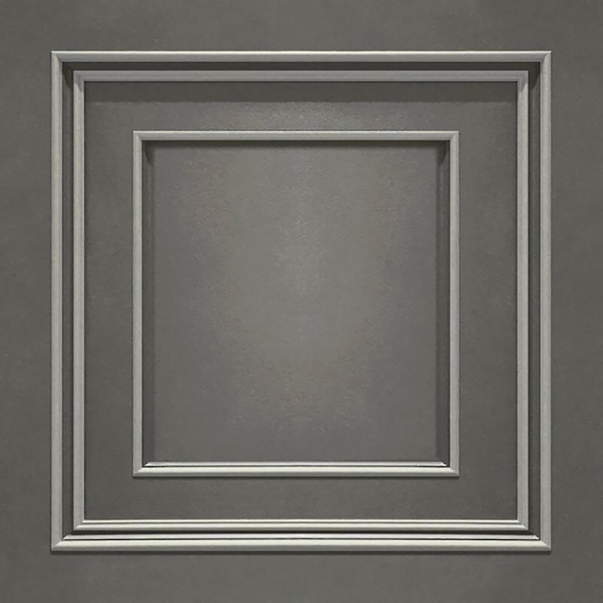 Amara Wood Panel Silver Gunmetal Wallpaper