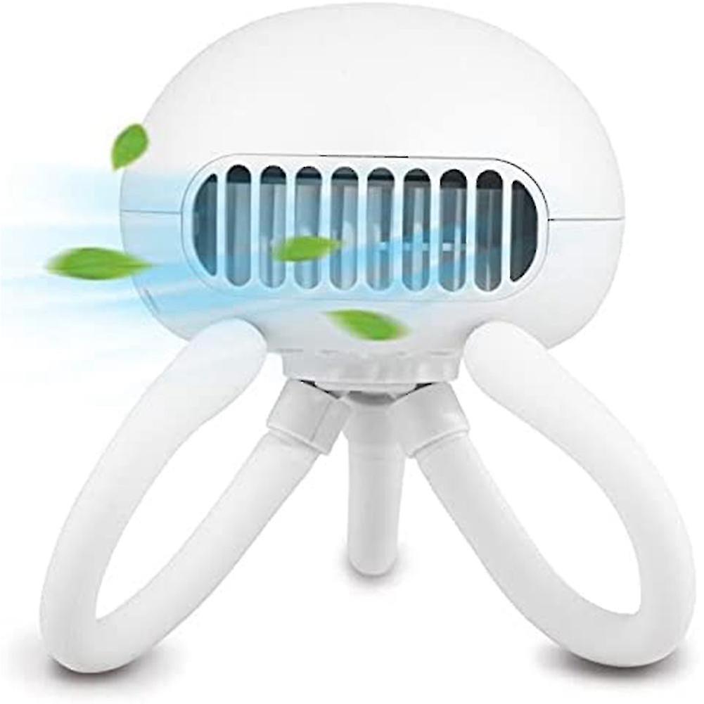 Stroller Fan Portable Bladeless Fan ?mini Handheld Fan With Flexible Tripod Clip On Stroller Fan 3 Speeds Rechargeable Battery Operated Fan For Stroll