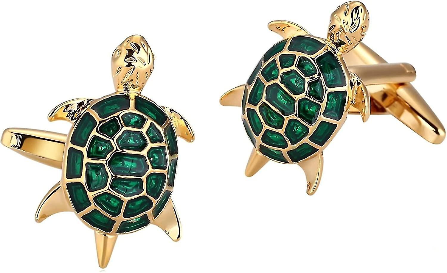 Manchetknapper Mænds Ring, Turtle Manchetknapper Personlig rustfrit stål