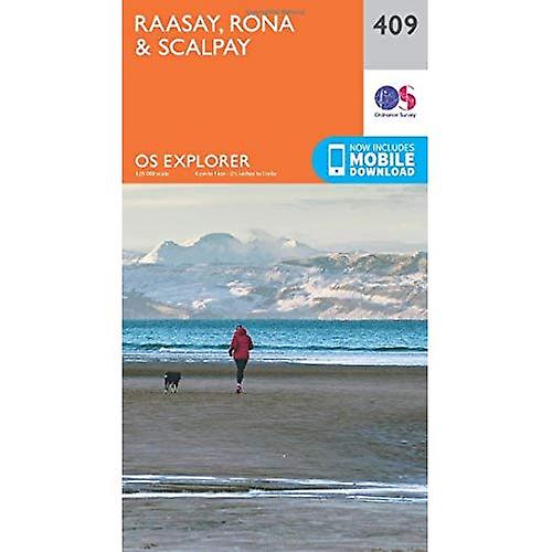 Scalpay, Rona y OS Explorer mapa (409) Raasay