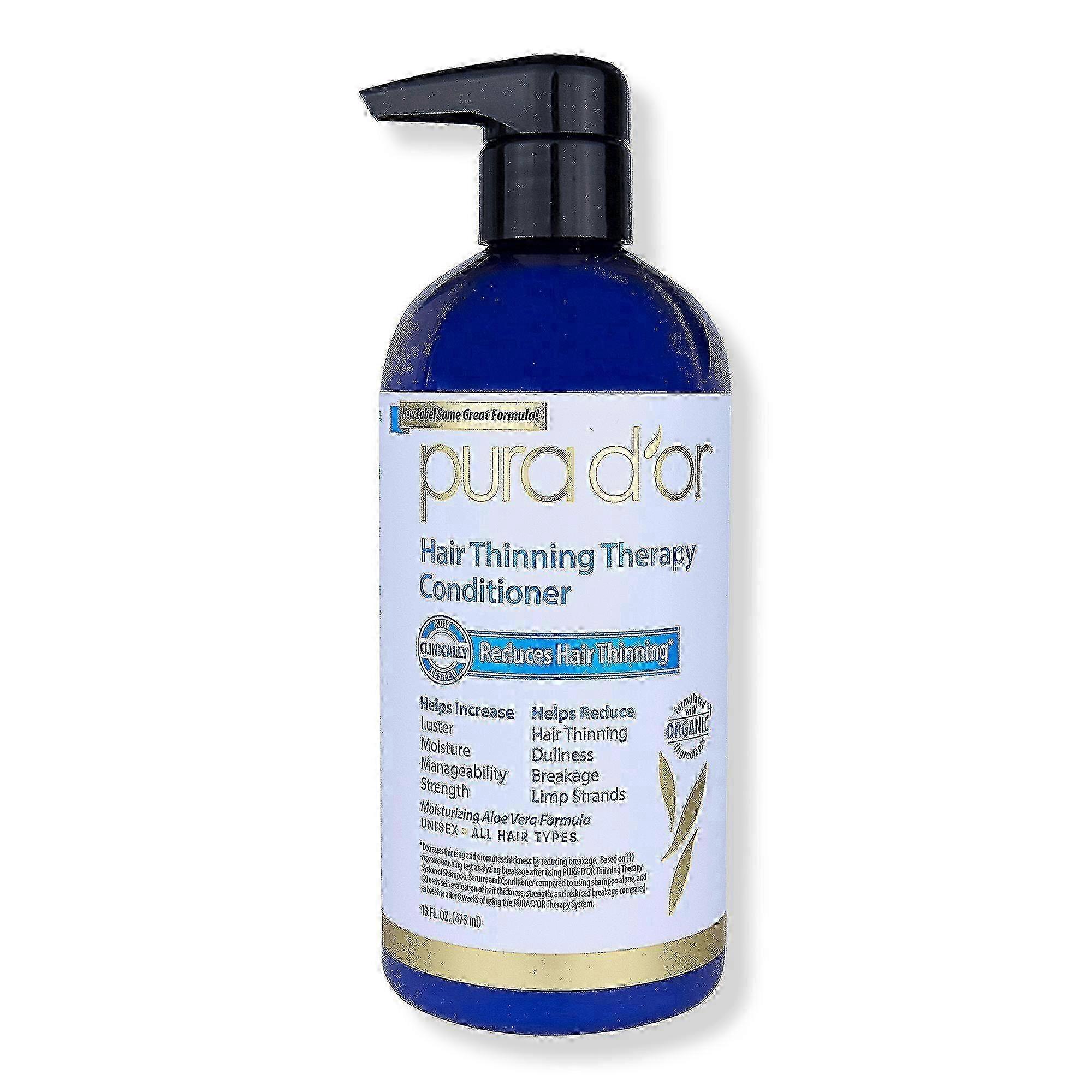 Pura D'or Hair Thinning Therapy Conditioner, 16 Oz