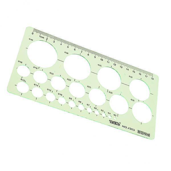 3xNew Plastic Circles Geometric Template Ruler Stencil Measuring Tool