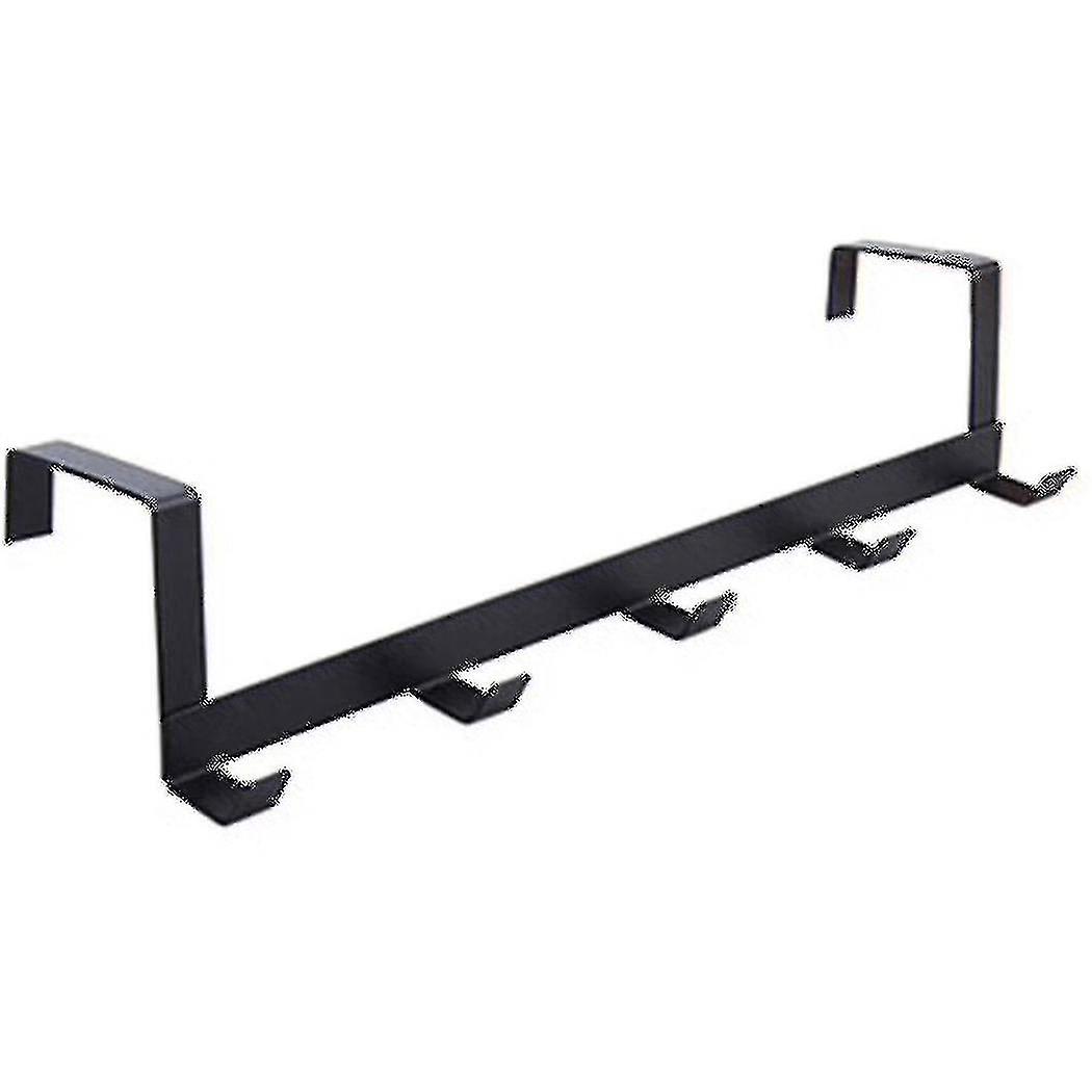 Smart Wide Over The Door Rack Wrought Iron Hook Black