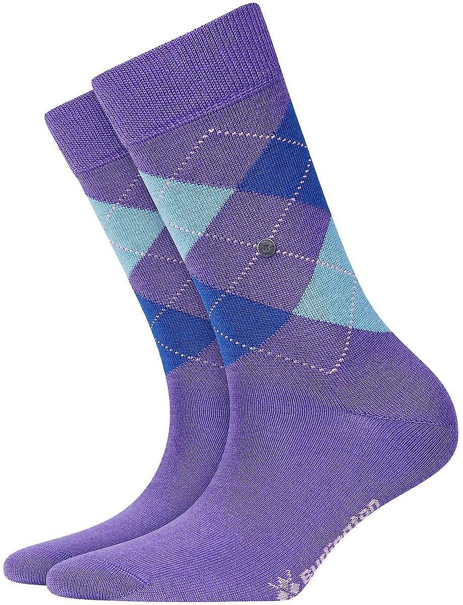 Burlington Marylebone Socks - Purple/Teal/Blue