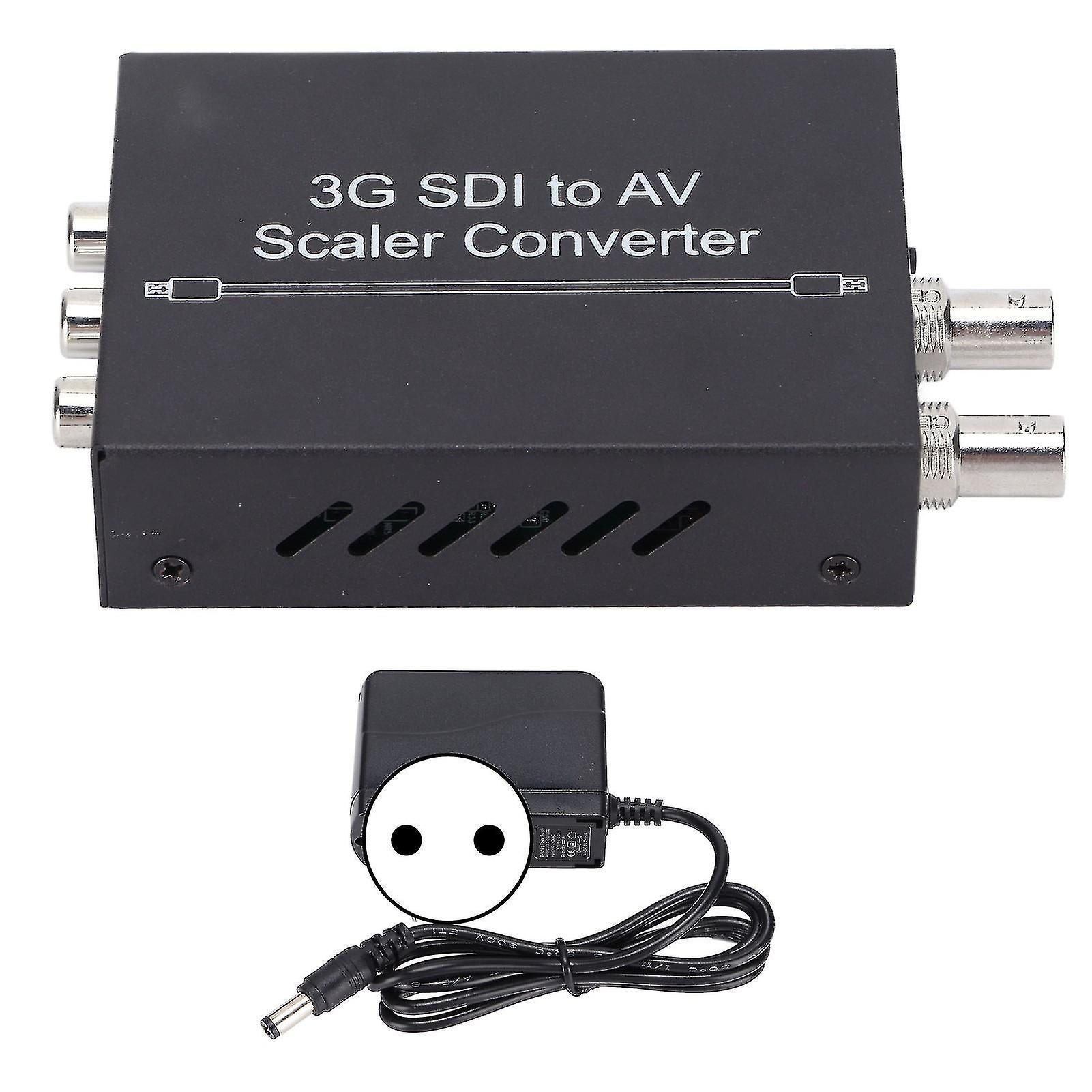 3G Sdi To Av Converter Sdi To Pal / Ntscm Video Converter For Camera Home Theater Ac 100240veu Plug
