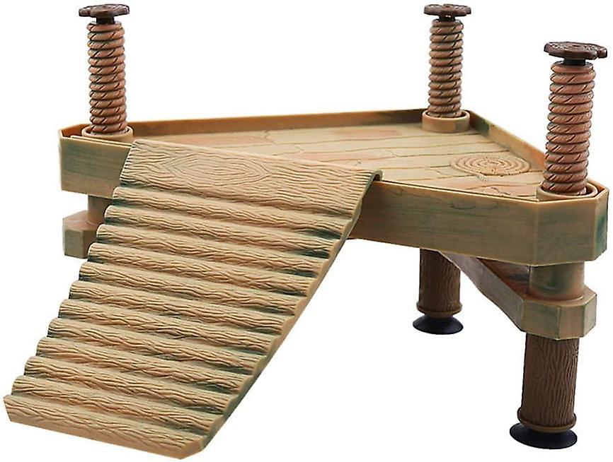 Turtle Floating Platform with Jetty and Reptile Basking Ladder