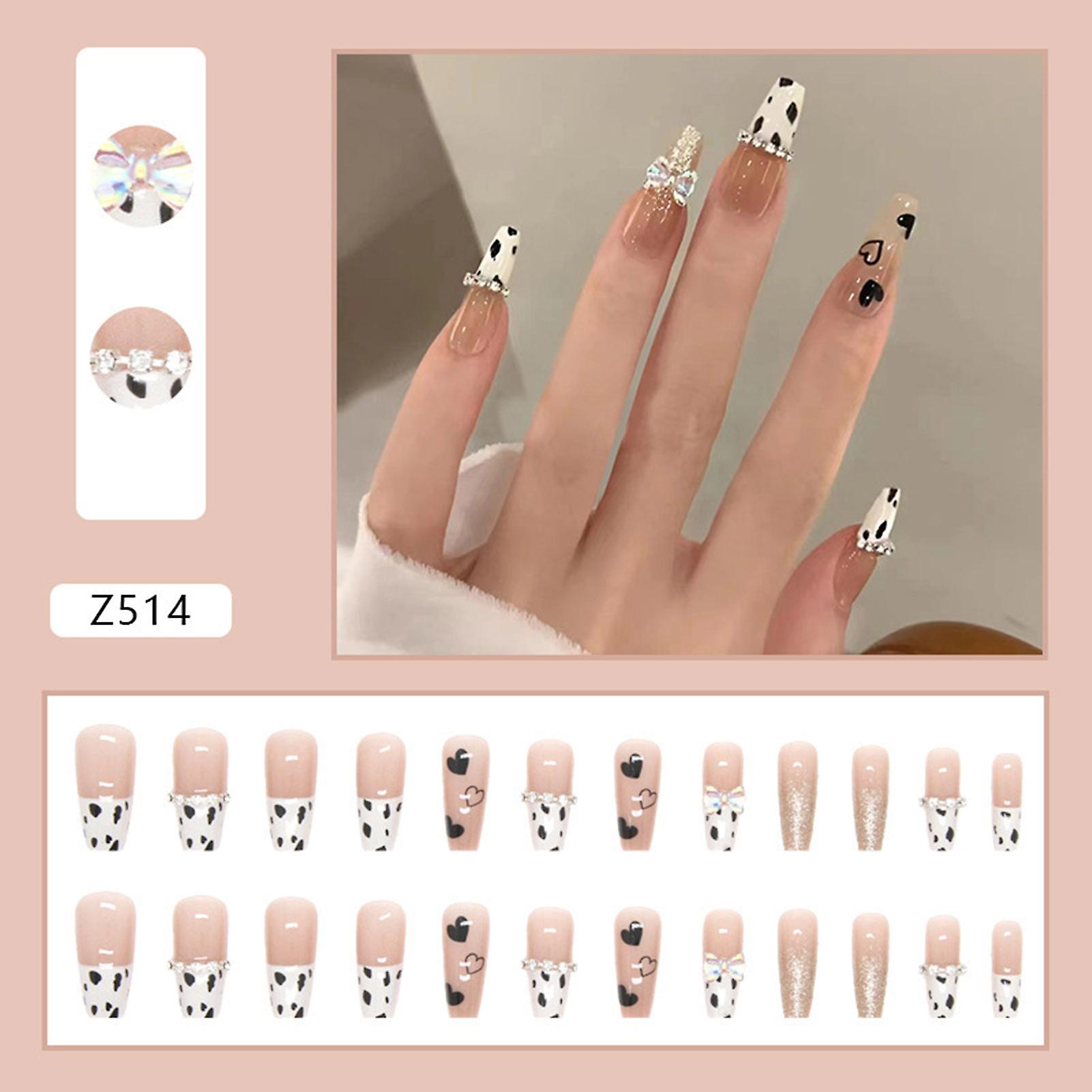 Black White Artificial Nails Com