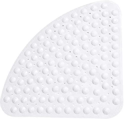 Transparent Triangle Shower Mat Section, Non-slip And Anti-mildew With Massaging Effect And Drainage