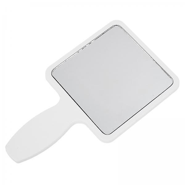 3xCompact Cute Makeup Square Shaped Mirror Handheld Single Side White
