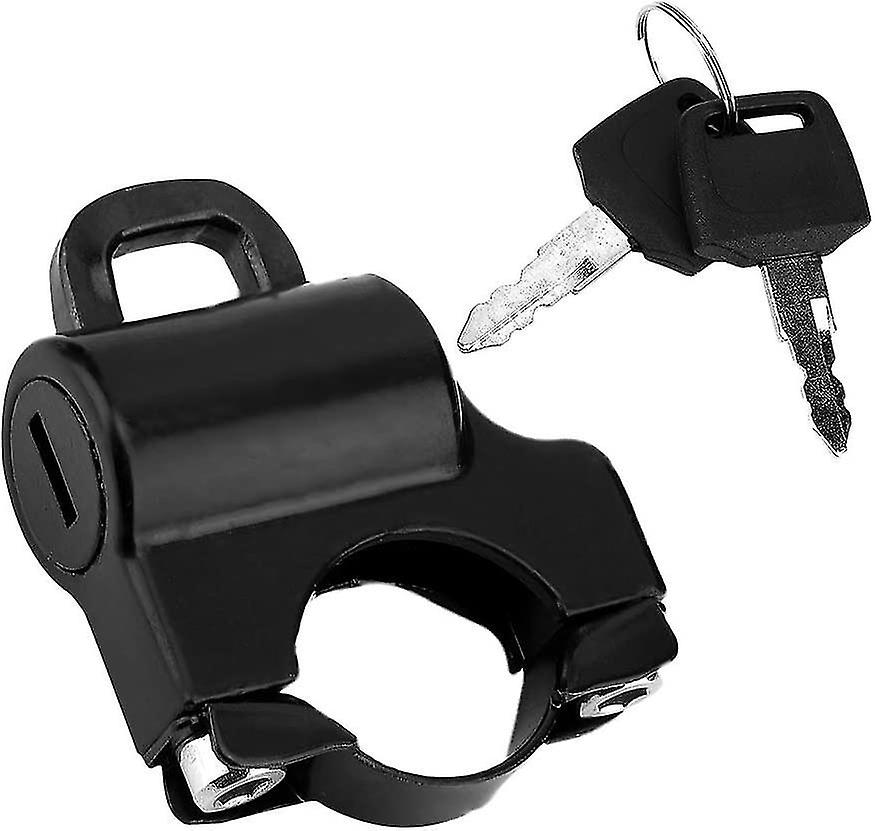 Handlebar Helmet Padlock -22mm Motorcycle Handlebar Helmet Lock, Universal Motorbike Helmet Security