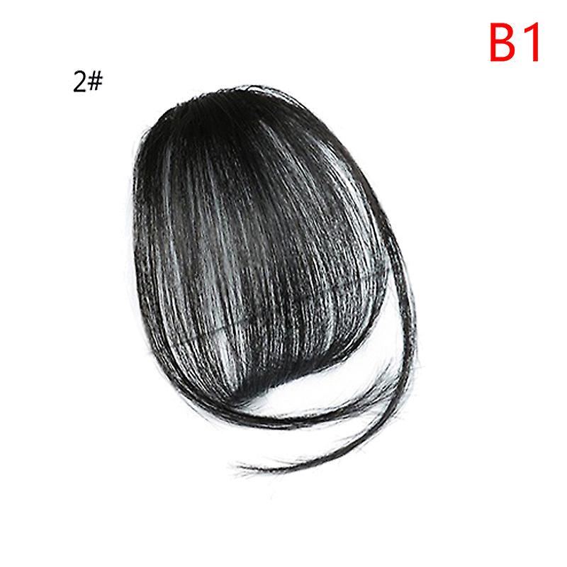 Unbrand Faux Invisible Synthétique Frange Avant Franges Clip Dans Les Postiches Air Bangs Fibre Bonn