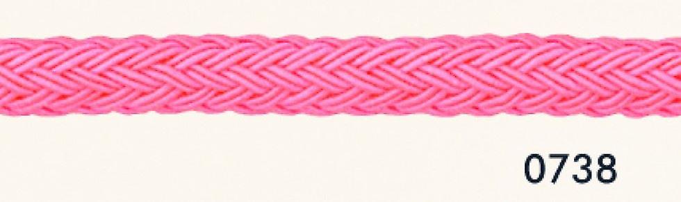 Minerva 6mm 编织 Gimp Cord Hot Pink - 每米
