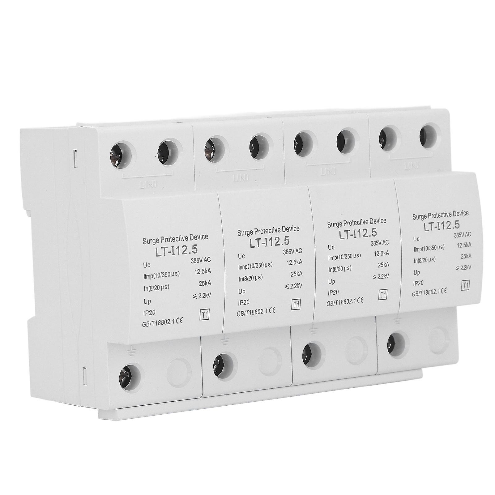 Surge Protective Device Breaker Protector 4P 12.5kA-25kA AC385V