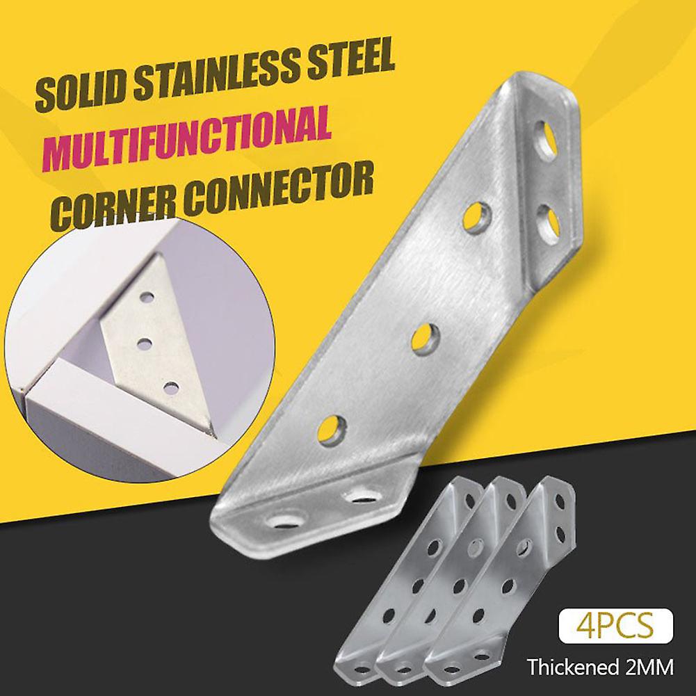 Universal Furniture Corner Connector Stainless Steel Angle Code Triangle Bracket