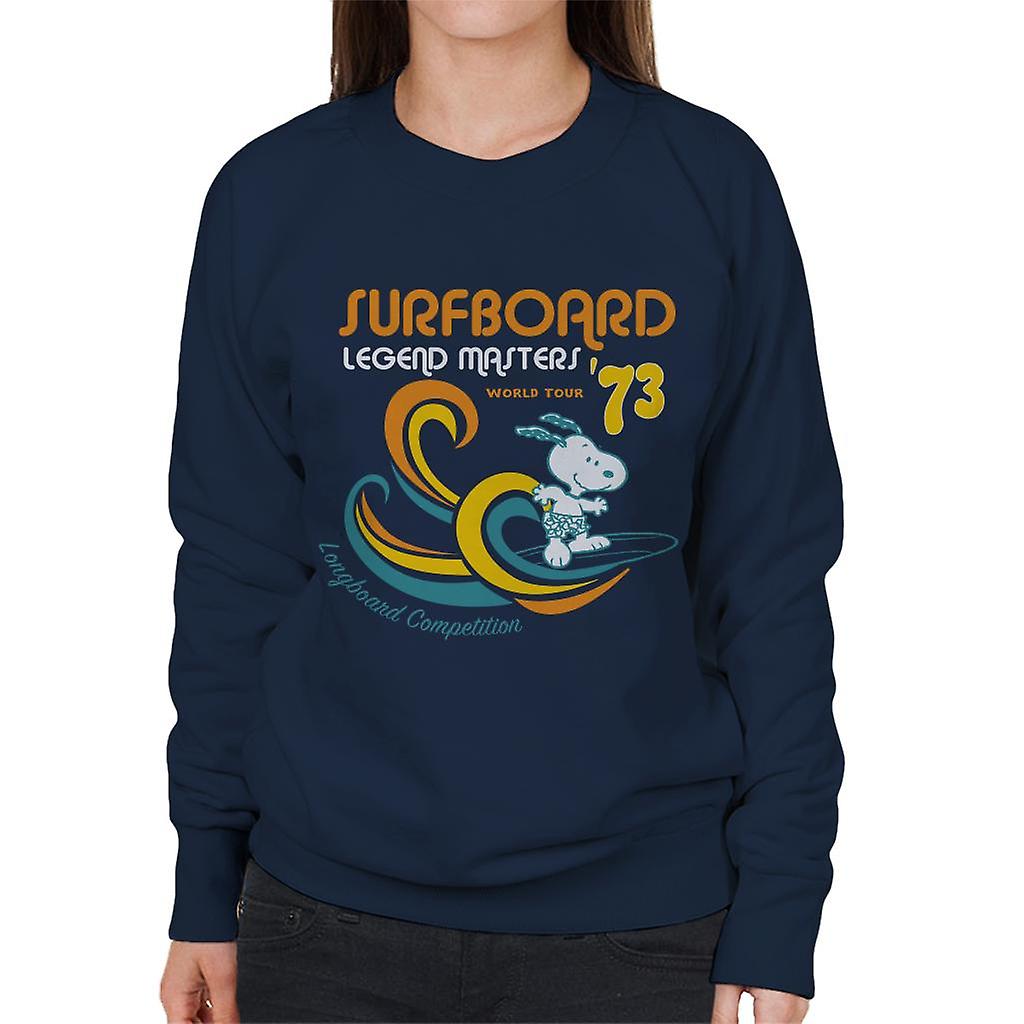 Peanuts Snoopy Surfboard World Tour 73 Women's Sweatshirt