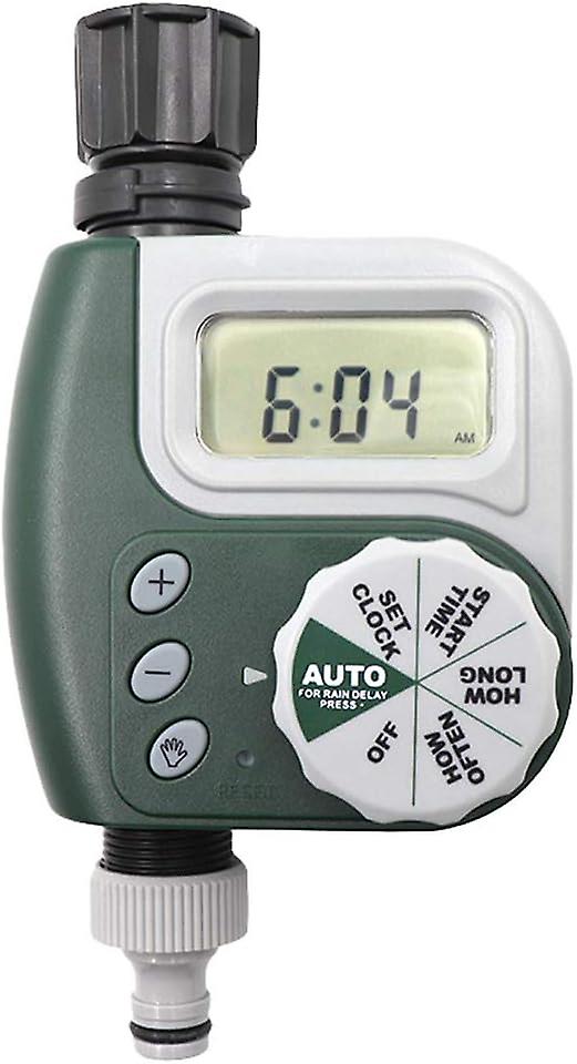 Automatic Watering Programmer Timer, Solenoid Valves, Waterproof LED Display, Automatic Watering Timer for Garden, Outdoor Watering System Controller 