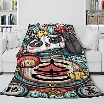 Panda Plush Blanket Anti-pilling Blanket For Kids And Adults