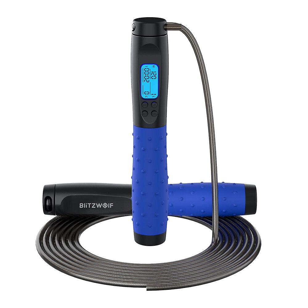10" Digital Jump Rope With Counter Hd Lcd Display Ball Bearings Rapid Speed Jump Rope Cable 360tangle-free Design Rope / Cordless Option