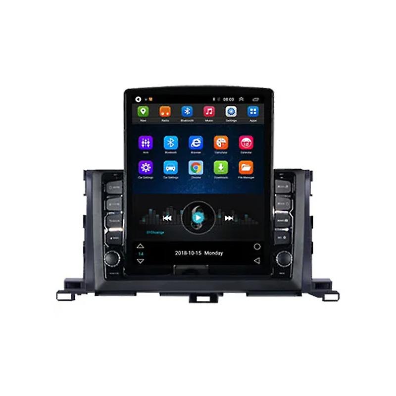 9.7" Android For TOYOTA Highlander 2015-2017 Tesla Type Car Radio Multimedia Video Player Navigation