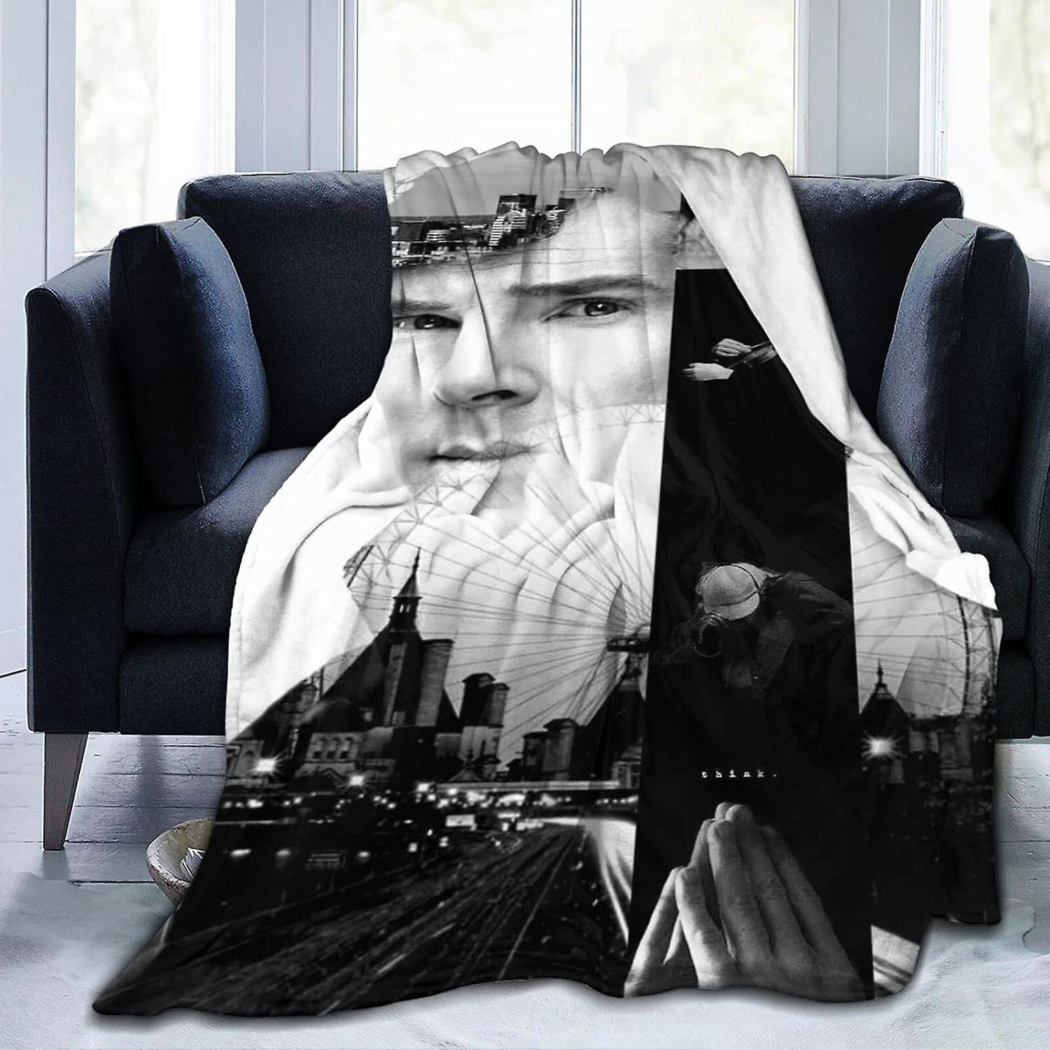 IF1427 Benedict Cumberbatch Kast, Air-condition, Super Soft & Comfy Flanell Fleece , Lett Koselig Microfiber Anti-pilling plysj for sofa ch
