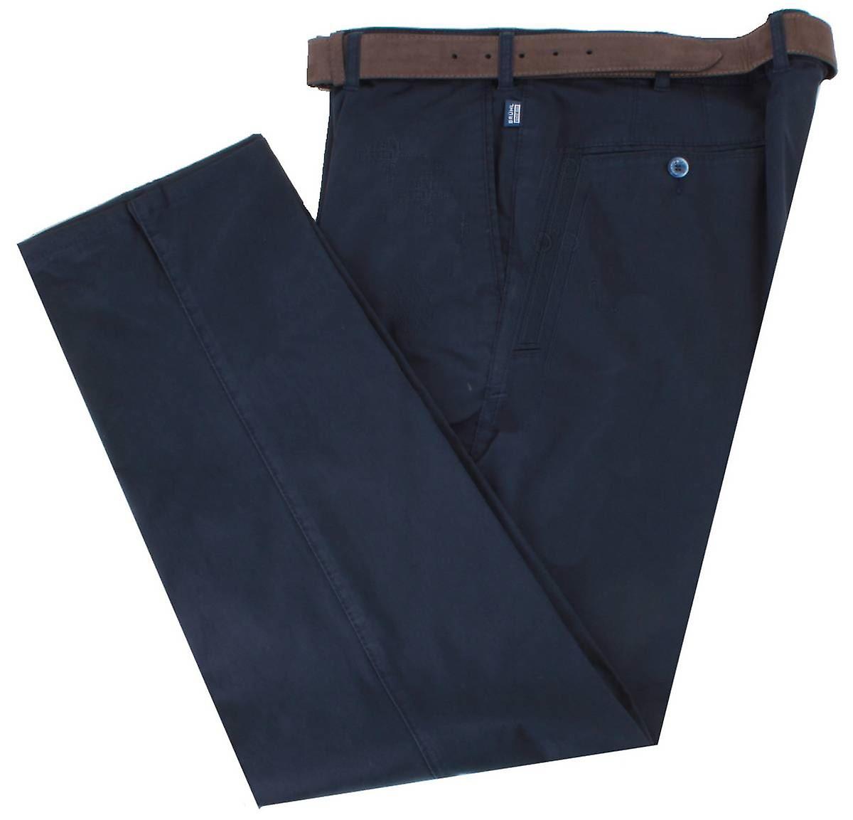 BRUHL Parma B Mover High Stretch Chinos - Marine Navy