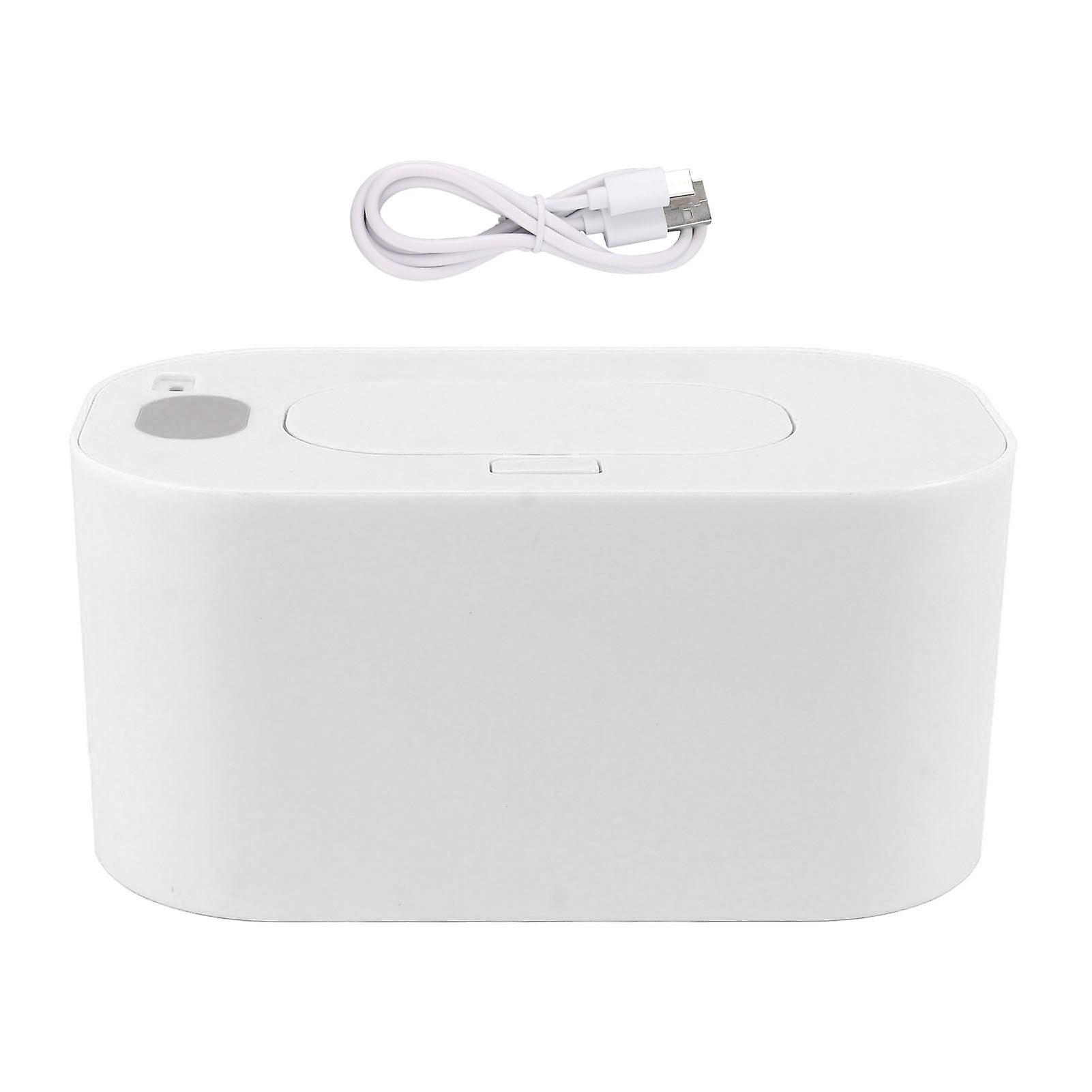 Wipes Warmer, Wet Wipes Dispenser, USB Powered, Constant Temperature, Large Capacity, with Display, Infant Wipes Warmer, White