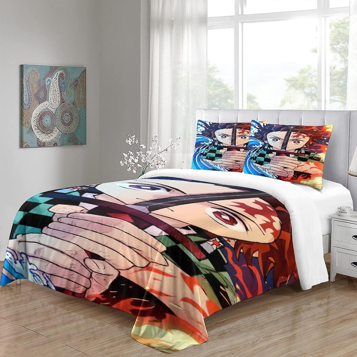 Housse De Couette Messi 3D Microfibre Douce – Parure De Lit King 220x240 Cm + 2 Taies – Fermeture Éclair, Ultra Confortable Enfant/Adulte