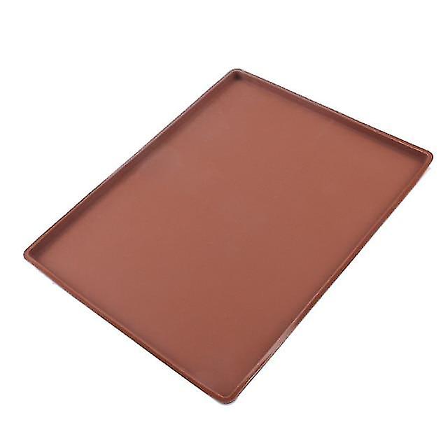 Baking Cookie Sheets Food Grade Cake Roll Mat Double Sided Swiss Roll Bakeware Mat High Temperature Resistant Brown No13446