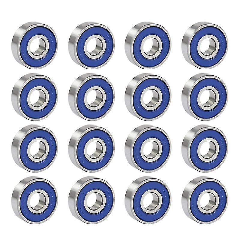16pcs professionelle reibungsfreie Abec 9 Skateboard Rollenräder Hohe Präzision Wellen Lager Stahl