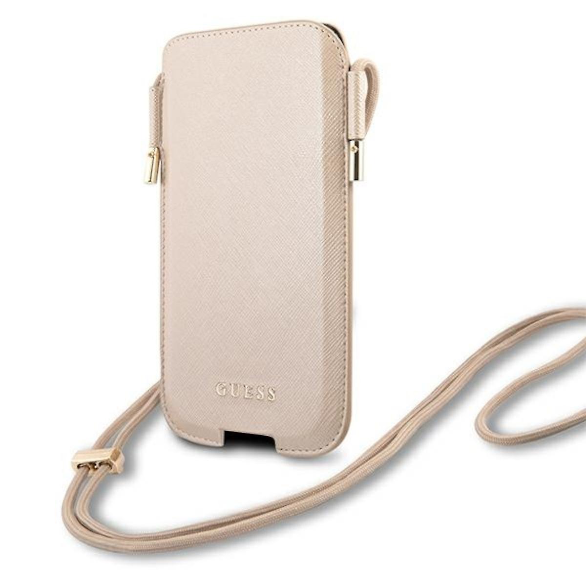 Guess Smartphone Mobile Phone Shoulder Case for Apple iPhone 12 Pro Max Gold