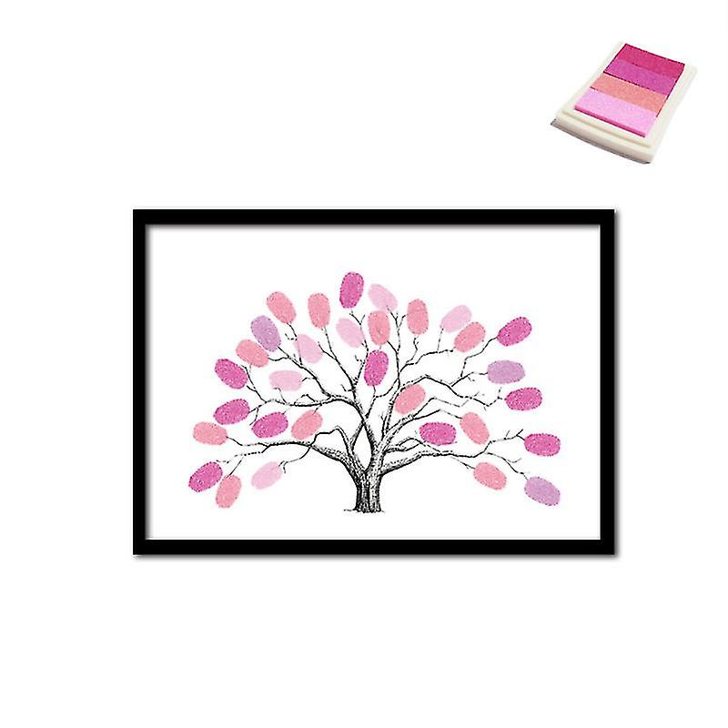 1pcs vingerafdruk boom bruiloft