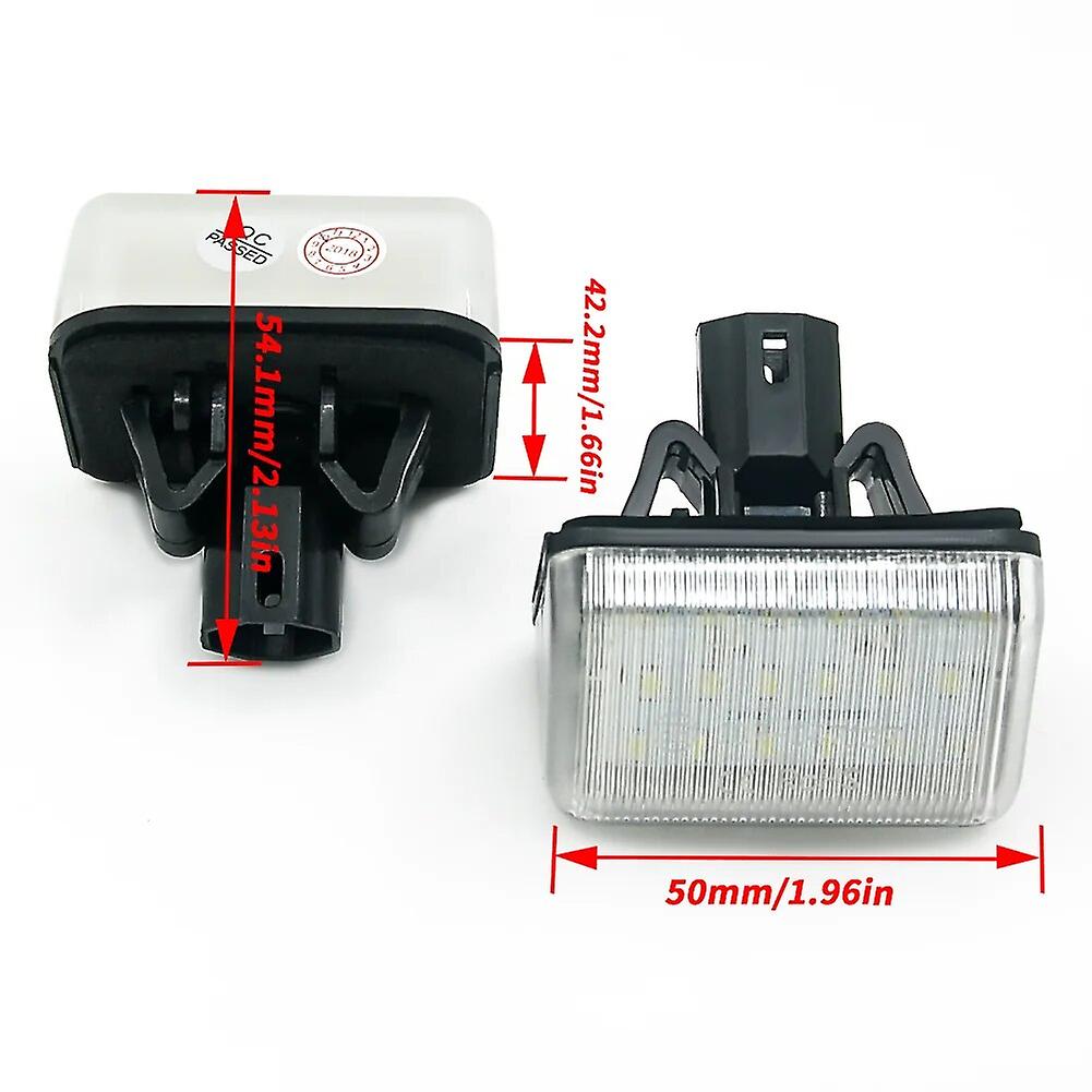 2pcs White Error Free Led License Plate Lights For Mazda Cx-7 Cx7 2007 2008 2009 2010 2012 Cx-5 Cx5 2013 2014 Number Plate Lamp