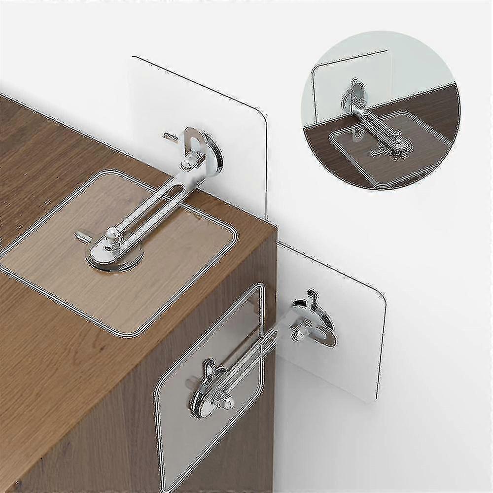 1/6pcs Furniture Wall Anchors Fixer Anti Falling Furniture Anchors Self Adhesive Secure Connector Pu
