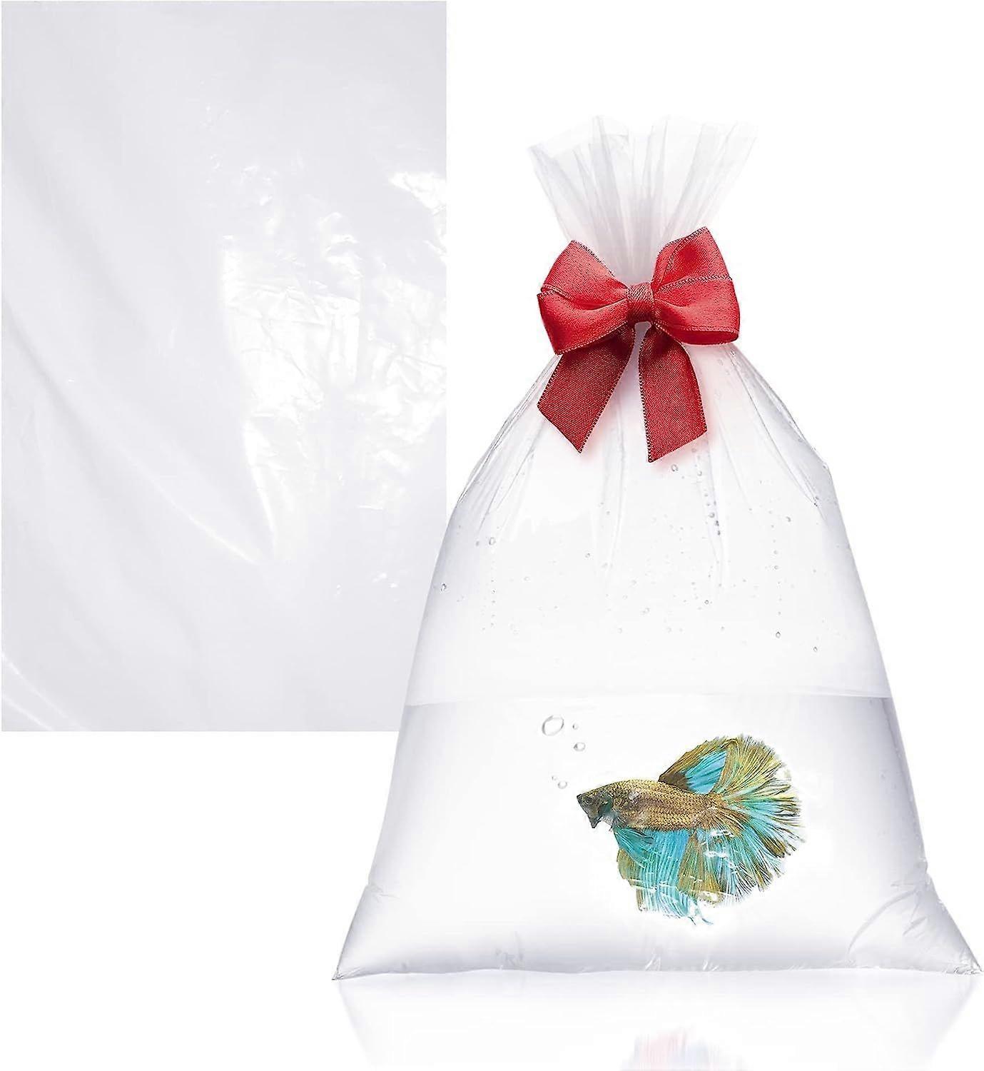 Akvarium plastik fiskeposer 9 "x 15 "; Klare polyethylenposer Pakke med 100; plastikposer til fisk; 2 ml plastikposer; Klare fødevaregodkendte plastikposer 9x15