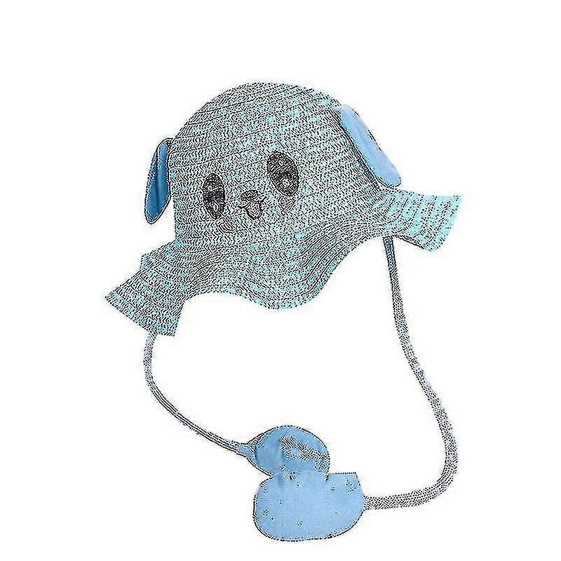 قبعة الصيف الأرنب للأطفال مع آذان متحركة H