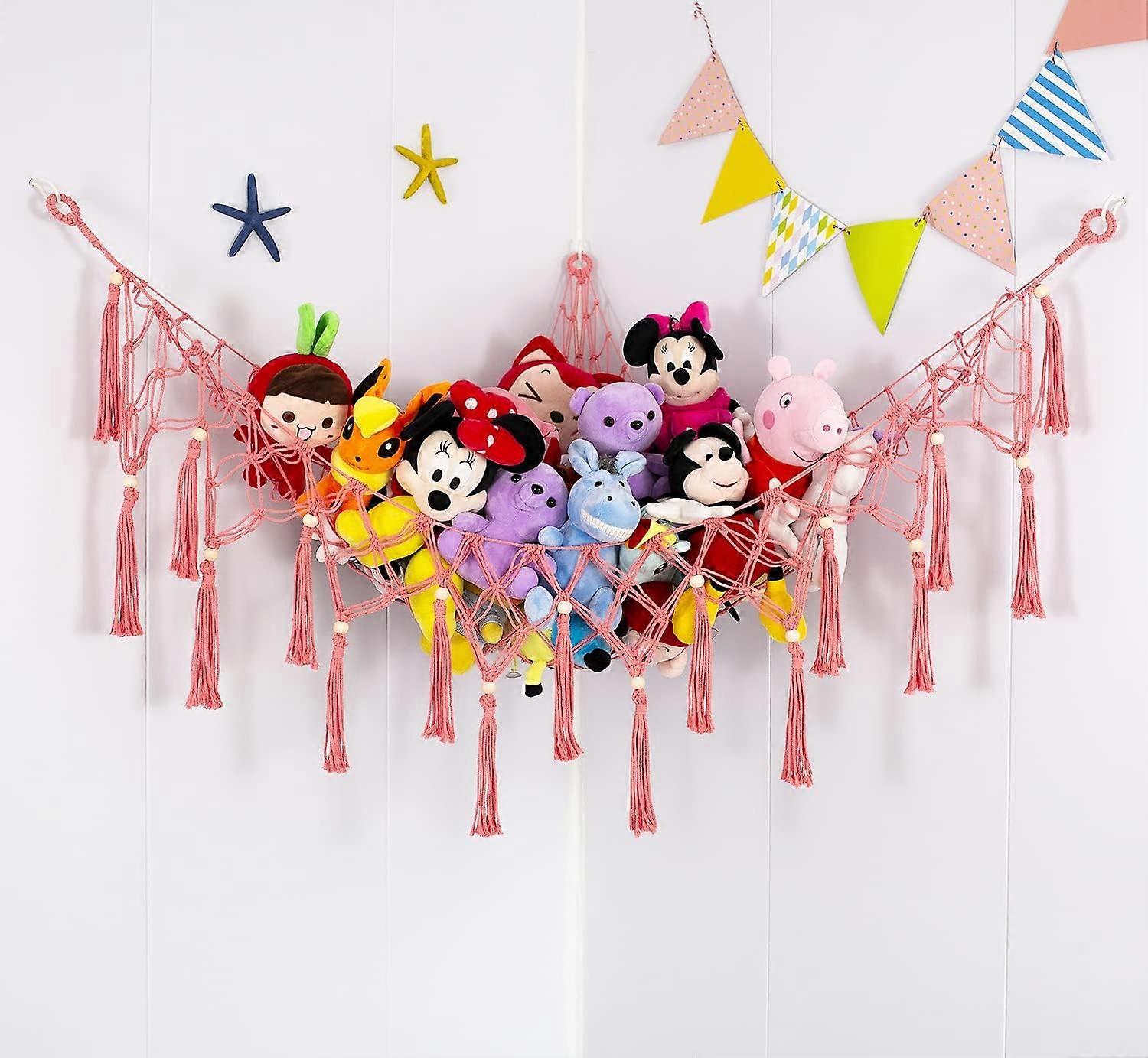 Stuffed Animal Net or Hammock Macrame toy Hammock Plush Toy Storage Hammock Corner Hanging
