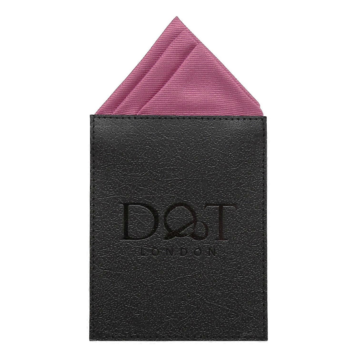 Grape Plain Twill Pre-Folded Pocket Square One Peak