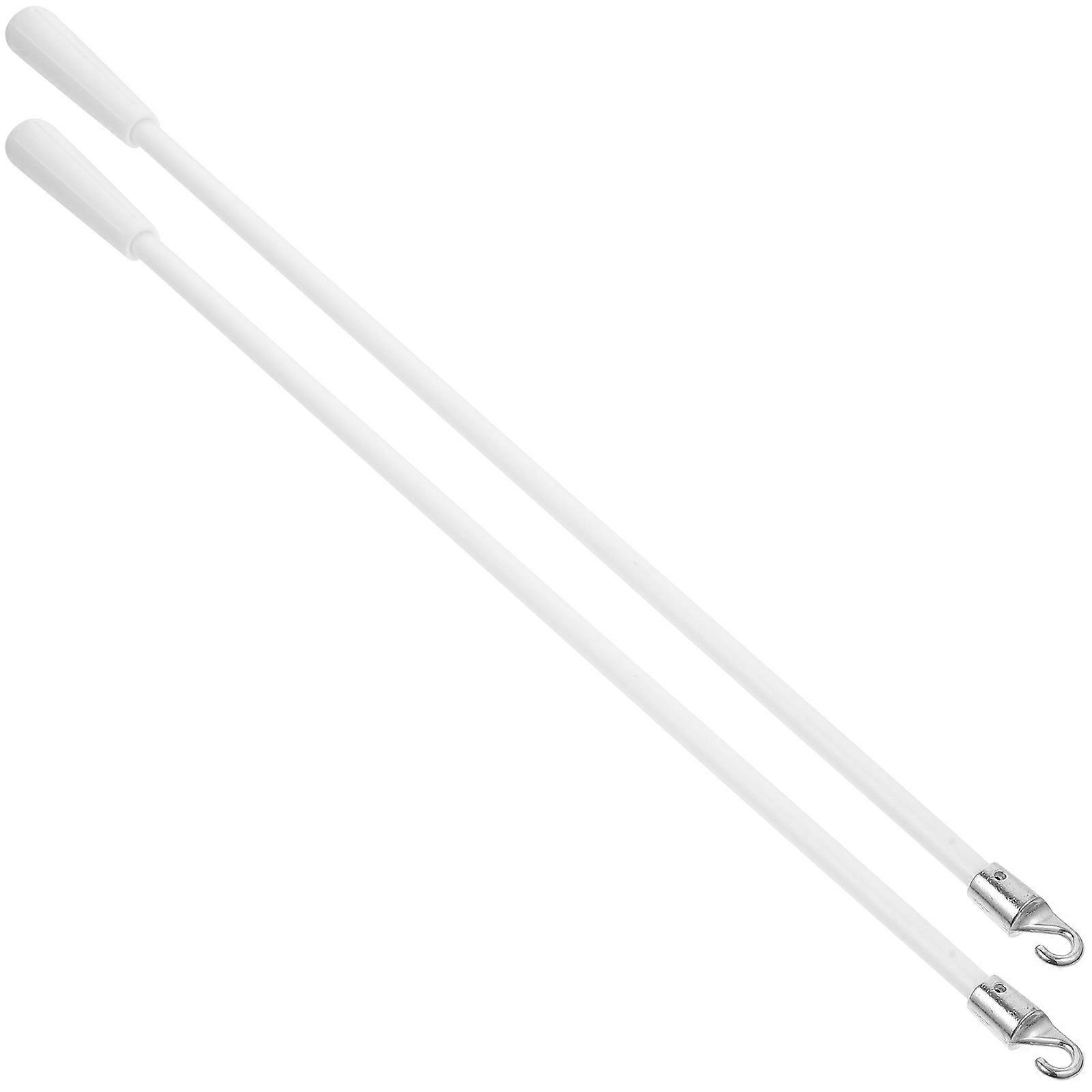 2pcs Shutter Rod Pull Rods Shutter Adjustable Rods Drapery Wand Curtain Pull Rods