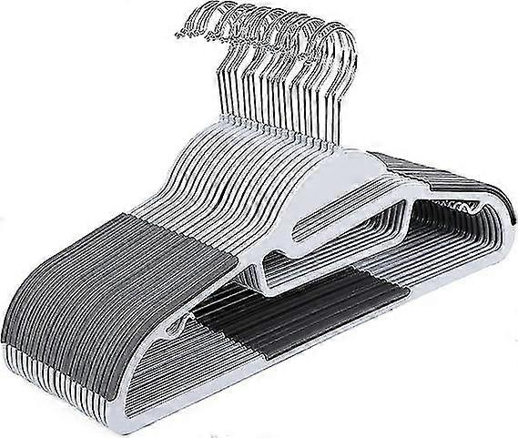 Pack Of 20 Plastic Suit Hangers, Heavy Duty, S-shape Opening, Non-slip