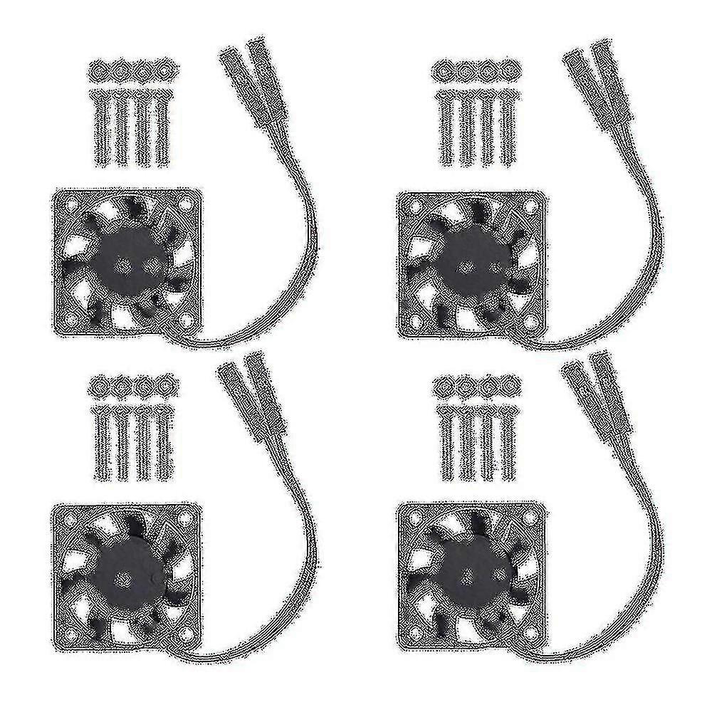 4pcs Brushless Cpu Cooling Fan Heatsink Cooler Radiator 3.3v 5v Compatible Raspberry Pi4 Pi3 B+, Pi 3, Pi 2, Pi 1 B+