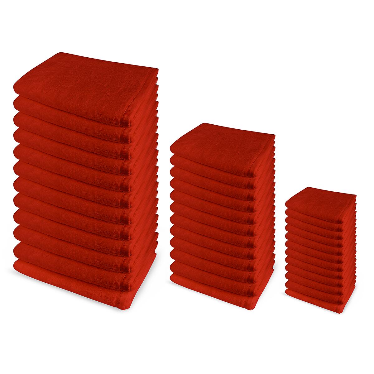 Set 12 Asciugamani 12 Salviette 12 Teli Bagno Spugna 100% Cotone