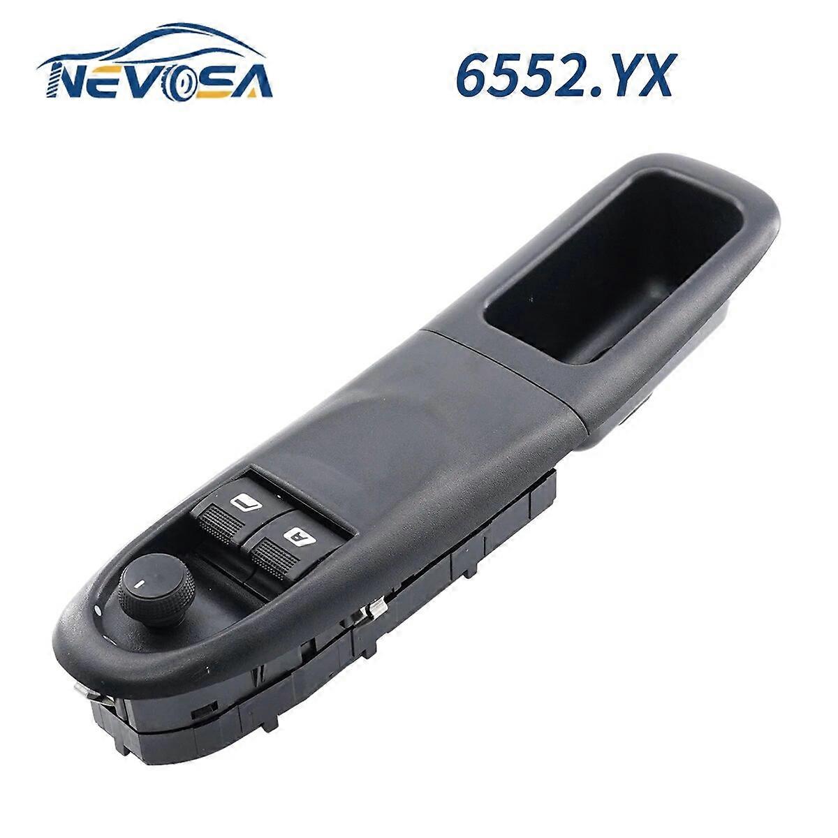 NEVOSA 6552YX For Peugeot 406 High Quality Front Left Driver Side LHD Master Power Window Switch Button 6552YX Car Parts