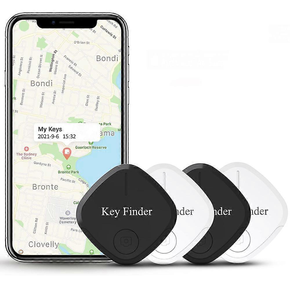 Key Finder con APP, 4 pz Bluetooth Portachiavi Smart Tracker Item Finder per valigia Bagagli Portafogli per telefoni cellulari Pet Key Finder per iOS e Android