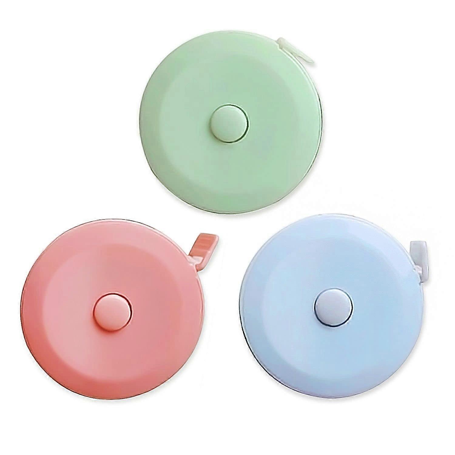 3-Piece Telescopic Measuring Tape Measure with Double Scale for Measuring Length, Line, Chest, Waist, Leg and Other Multi-Function Portable Cutting Ma