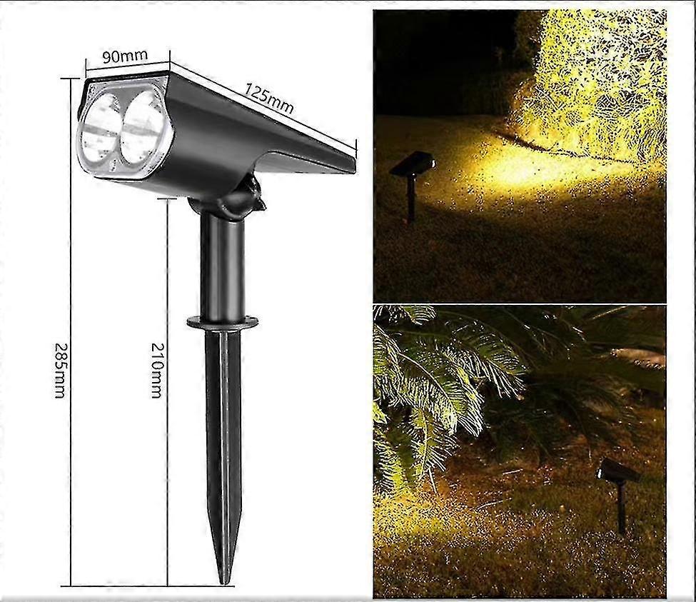 Linkind Solar Garden Light With Motion Sensor, Outdoor Solar Light, Ip67 Waterproof Outdoor Wall Light, 650lm Super Bright Solar Light, 2sets Of White